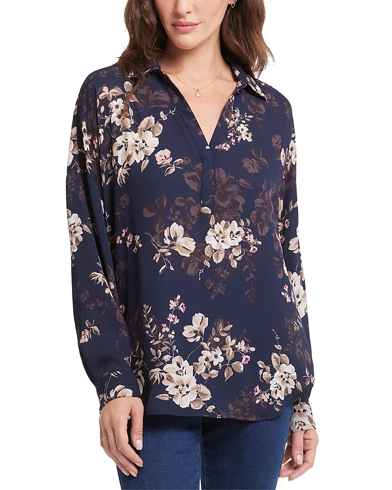 Nydj Becky Dot Print Blouse