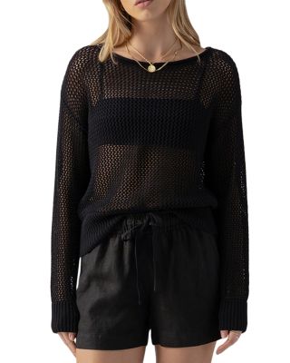 Cotton Open Knit Sweater