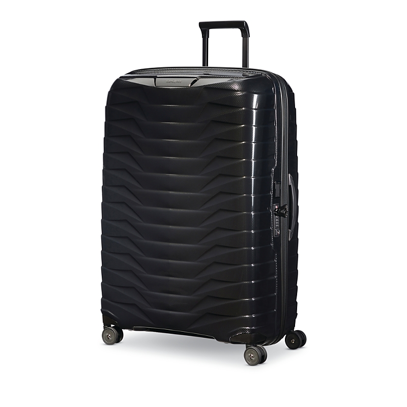 Samsonite Proxis Extra Large Spinner Checked Suitcase In Black