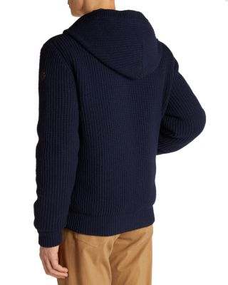 Wool & Cashmere Reversible Full Zip Down Hoodie