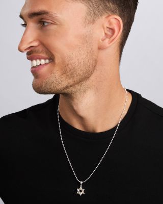 Men's 18K Yellow Gold & Sterling Silver Anthem Small Star of David Amulet Pendant