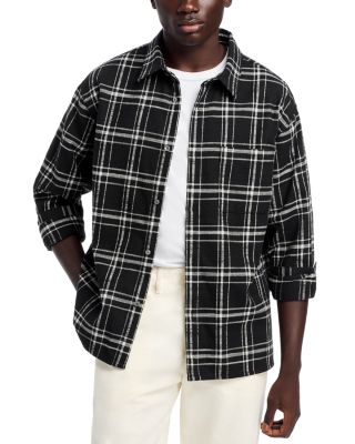 FRAME - Plaid Regular Fit Overshirt