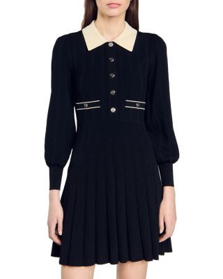 Sandro - Lison Short Knit Dress