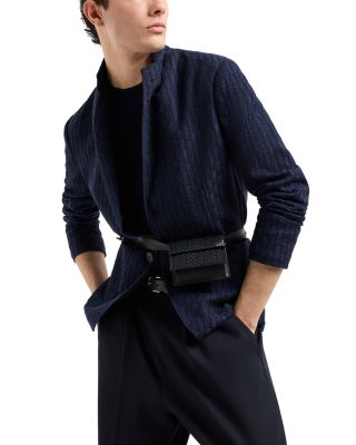 Allover Jacquard Short Sleeve Sweater