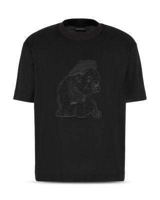 Bulldog Rhinestone Embroidered Tee