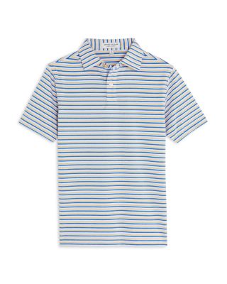 Peter Millar - Boys' Fairmont Youth Striped Performance Jersey Polo - Big Kid