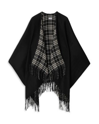 Burberry Reversible Check Wool Cape | Bloomingdale's