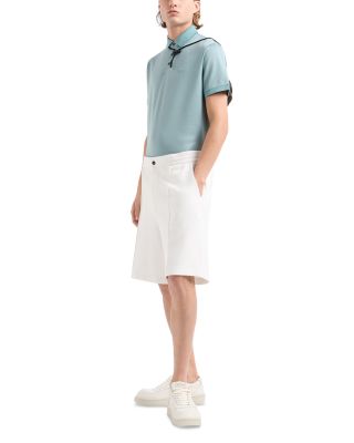 Two Tone Micro Design Polo Shirt