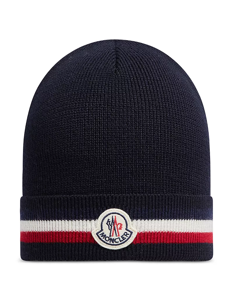 Moncler Tricolor Wool Beanie