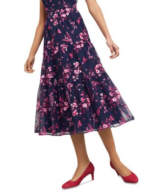 英国発【Hobbs London】Bethany刺繍ティアードドレス Bethany Embroidered Dress | Hobbs US |