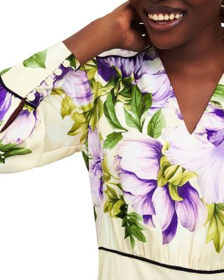 英国発【HOBBS LONDON】Hidcote フローラル 花柄 ドレス HOBBS LONDON Hidcote Floral Print Midi Dress | Bloomingdale's