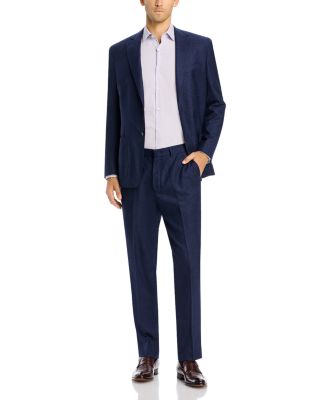 Melange Solid Slim Fit Suit Pants