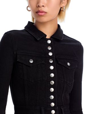 【ALEXANDER WANG】Denim mini dress /デニムドレス Alexander Wang Denim Mini Dress | Blue | FARFETCH
