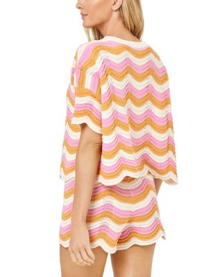 Make Waves Crocheted Top & Drawstring Shorts 