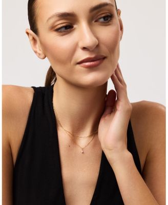  10k Gold Lab Grown Diamond Layered Necklace