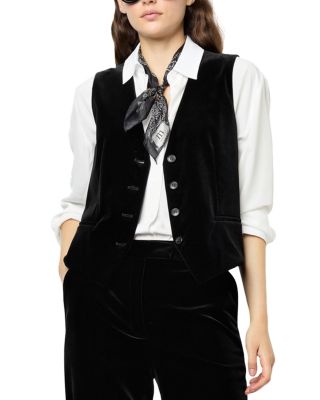 Gerard Darel Maia Velvet Vest
