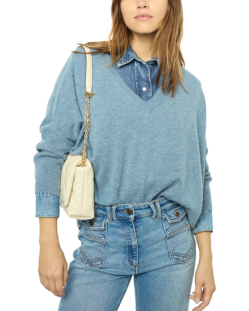 GERARD DAREL JOURDAN CASHMERE V NECK SWEATER