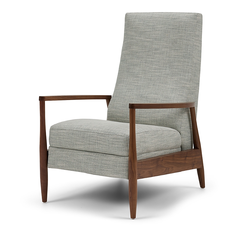 American Leather Aston Power Recliner In Theo Aqua
