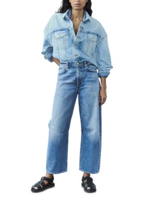 Miro High Rise Ankle Barrel Jeans in Pacifica