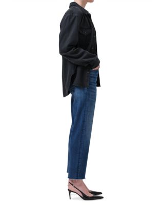 Palma High Rise Ankle Straight Jeans in Ambry