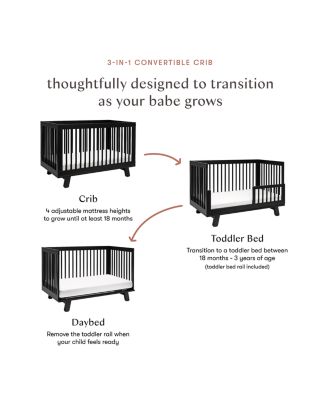 Hudson 3-in-1 Convertible Crib