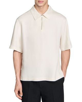 Sandro - Quarter Zip Polo Shirt