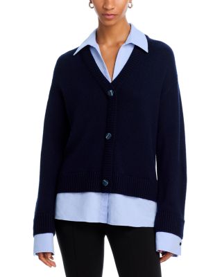 Cinq a Sept Megan Layered Look Cardigan