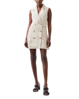 chinese dress ladies FRENCH CONNECTION BIRDIE LINEN STRAPLESS DRESS – Effie's Inc main image 1