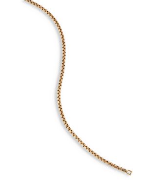 18K Yellow Gold Chain Bel Aire Box Link Bracelet