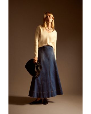 Denim Maxi Skirt