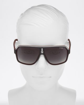  Oversized Flat Top Aviator Sunglasses, 65mm