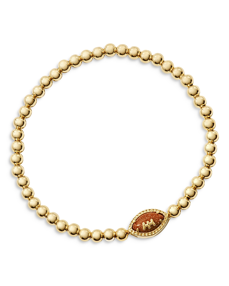 KENDRA SCOTT GOLDSTONE FOOTBALL STRETCH BRACELET