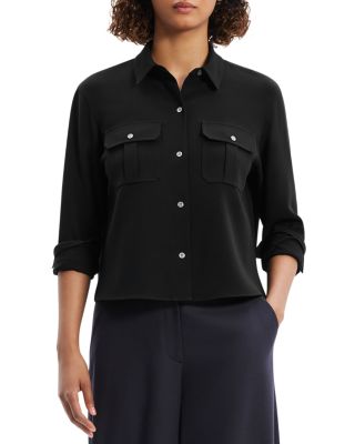Theory Cropped Shirt