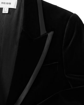 Parisa Velvet Single Breasted Suit Blazer