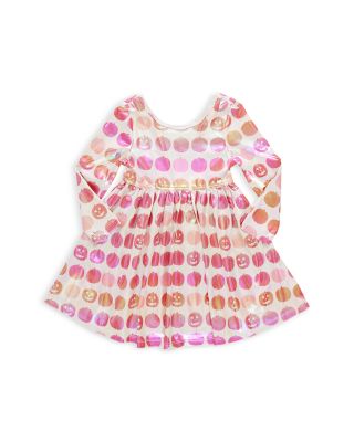 Pink Chicken - Girls' Steph Pumpkins Print Lam&eacute; Dress - Little Kid