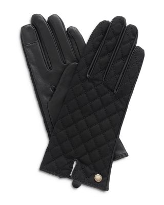 Barbour - Scarlet Quilted Waxed Cotton Tech Gloves