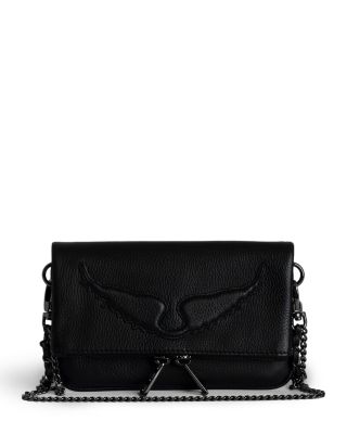 Zadig & Voltaire - Rock Nano Wings Grained Leather Clutch