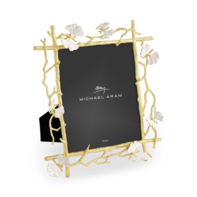 Butterfly Ginkgo Gold Frame, 8" x 10"