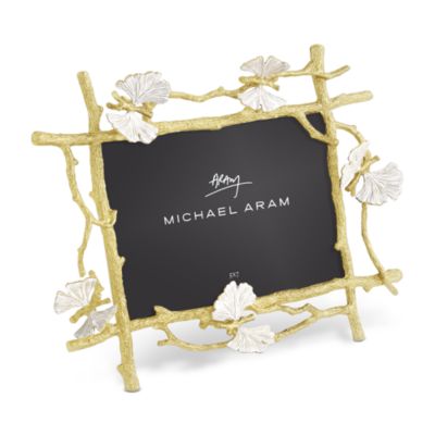 Butterfly Ginkgo Gold Frame, 5&amp;quot; x 7&amp;quot;