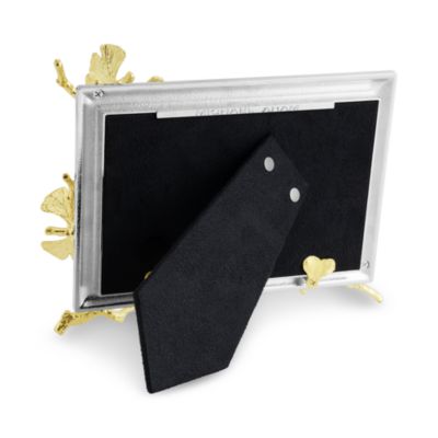 Butterfly Ginkgo Gold Reflective Frame, 4&amp;quot; x 6&amp;quot;