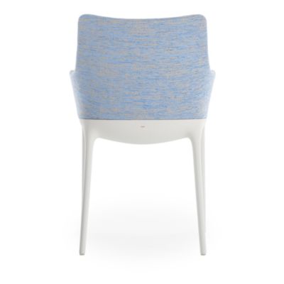 Eleganza Nia Melange Dining Armchair, White Legs