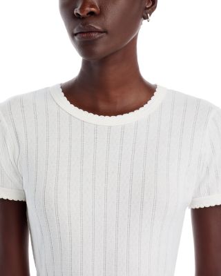 Pointelle Tee