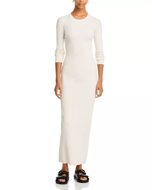 verona ribbed coated dress