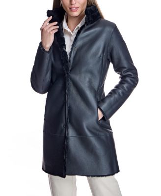 Grooved Shearling Jacket