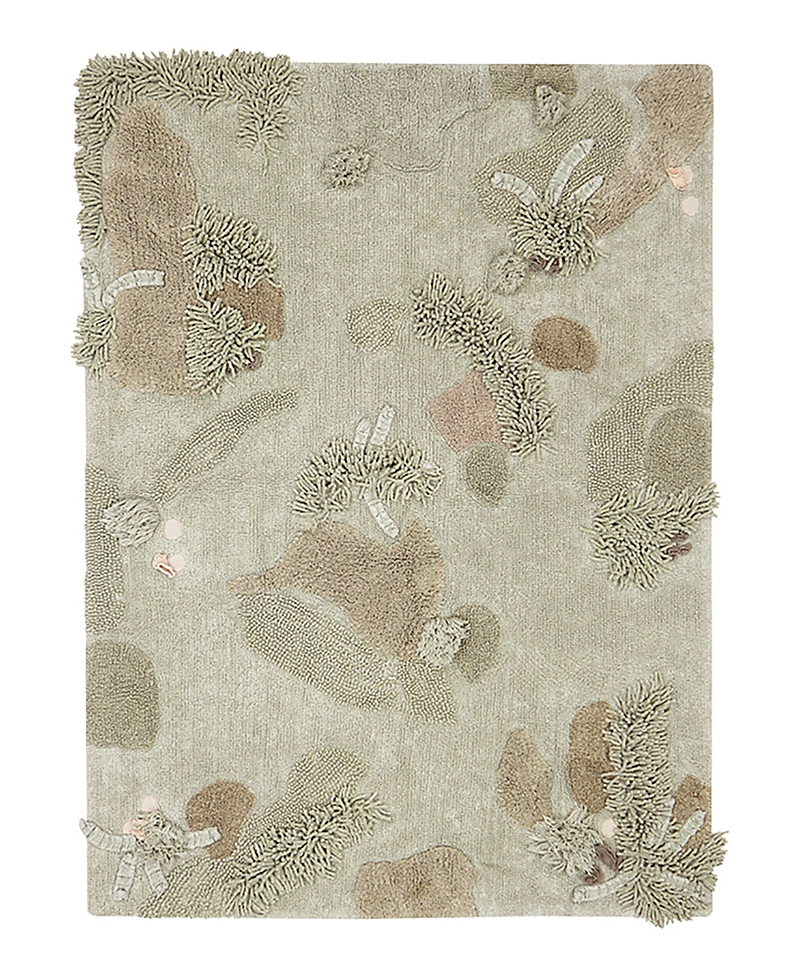 Lorena Canals Mushroom Hunt Kids Area Rug, 4' X 5'3 In Olive