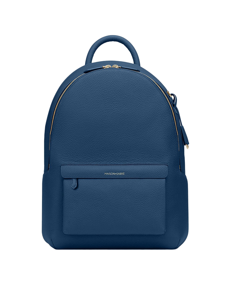 Maison De Sabre Leather Backpack In Pacific Blue