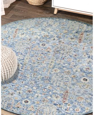 LR Home Vintage VINTA-81922 Round Area Rug, 8'6" x 8'6"