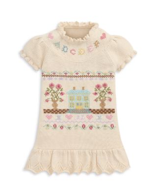 Ralph Lauren - Girls' Cotton Intarsia Knit Sweater Dress - Baby