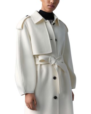 Ceyla Wool Trench Coat