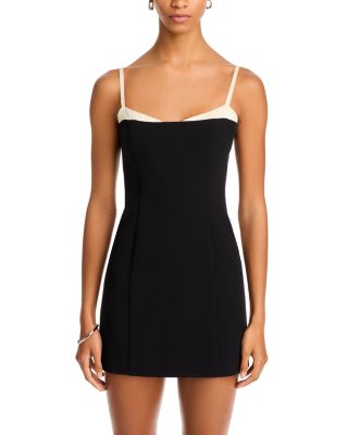 Azra Contrast Trim Mini Dress